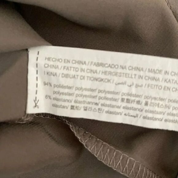 Zara Women’s Silver Gray Spaghetti Straps V-Neck Minimalist Top SZ S #1158 - Picture 9 of 11